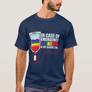 Rainbow Blood ype homosexuell oder schwul T-Shirt