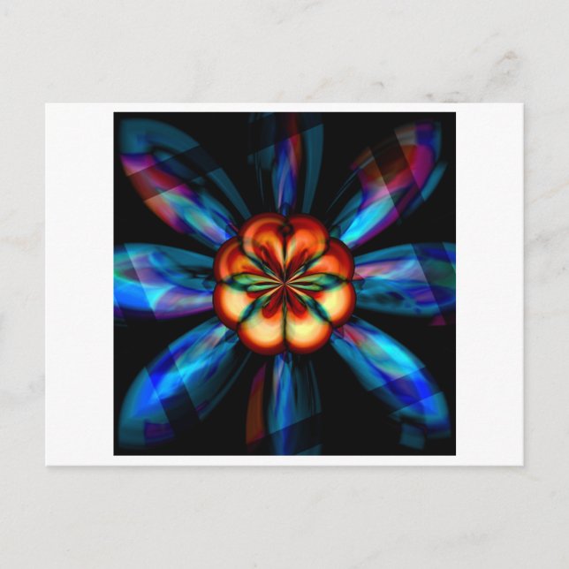 Rainbow Bloom Postkarte (Vorderseite)