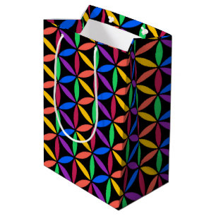 Rainbow-Blume des Lebensmusters Mittlere Geschenktüte