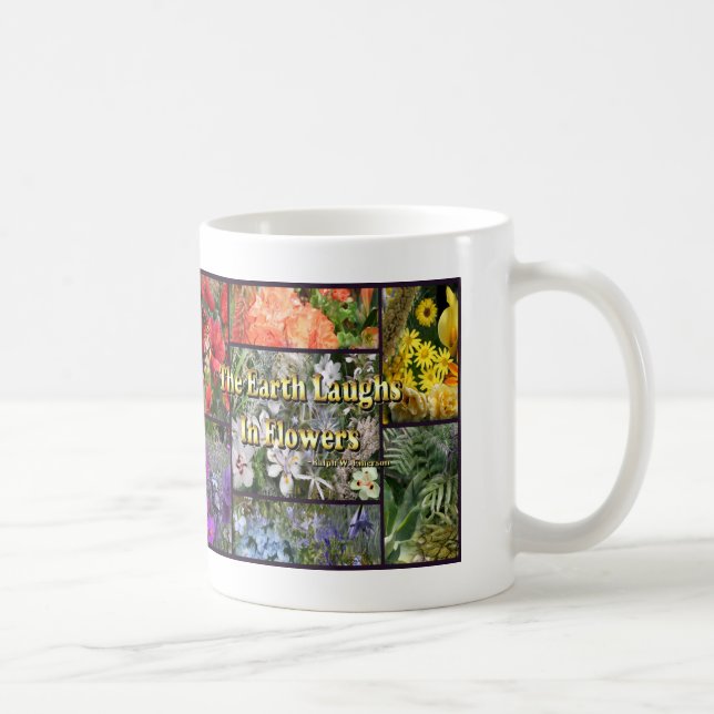 Rainbow Blume - Earth Laughs von Emerson Kaffeetasse (Rechts)