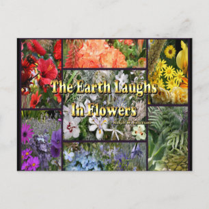Rainbow Blume - Earth Laughs von Emerson Postkarte
