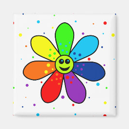 Rainbow Blume Magnet