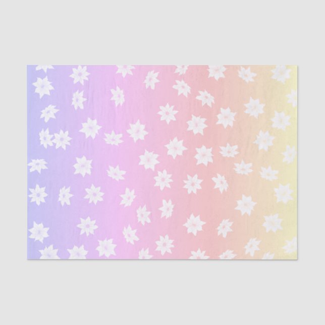 Rainbow-Blume Seidenpapier (Vorderseite)