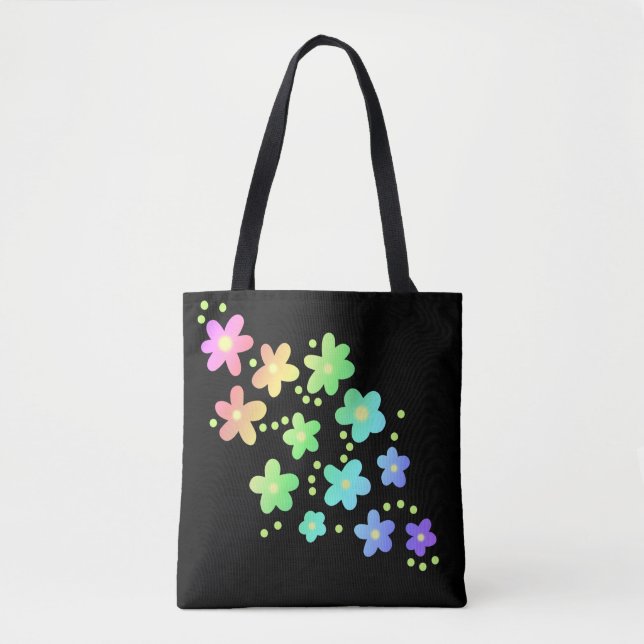 Rainbow-Blume Tasche (Vorderseite)
