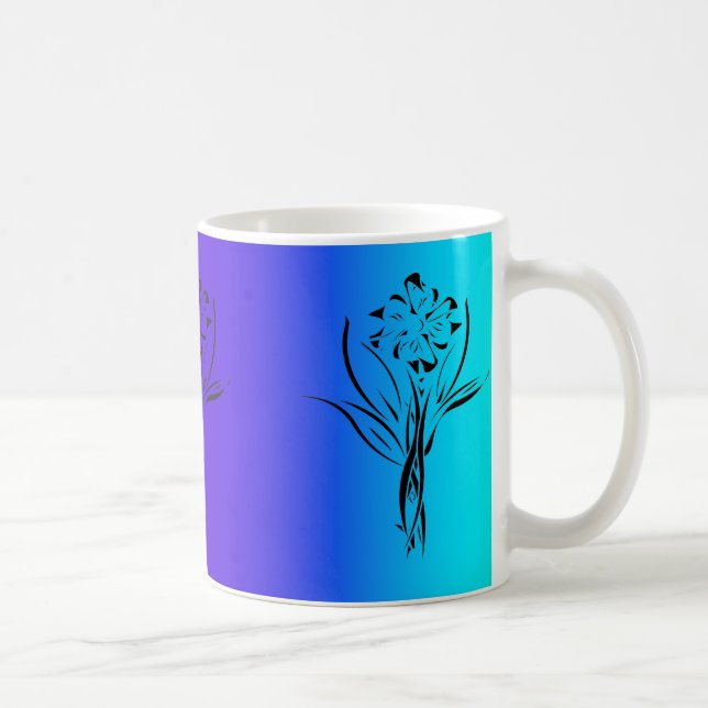 Rainbow-Blume-Tasse Kaffeetasse (Rechts)
