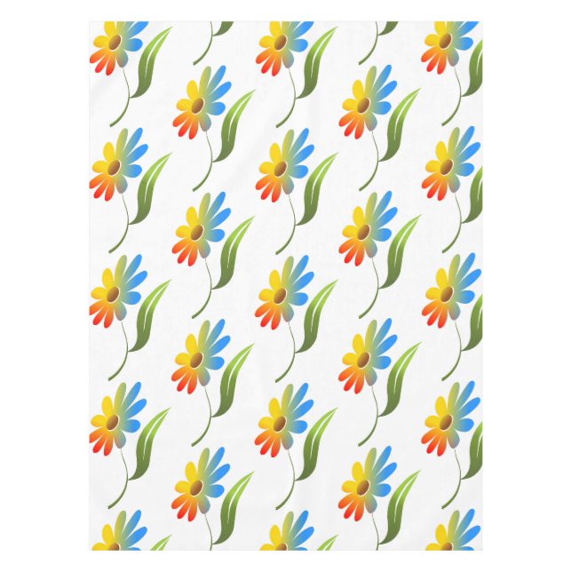 RAINBOW-BLUME TISCHDECKE (Vorderseite)