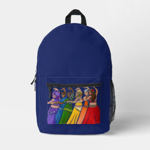 Rainbow Bly Dancer Art Bly Tanz Tanz Bedruckter Rucksack