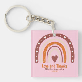 RAINBOW BOHO CHRISTLICHE QUOTE / LIEBE UND VIELEN  SCHLÜSSELANHÄNGER