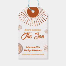 Rainbow Boho kommt hier zur Son Baby Dusche Geschenkanhänger
