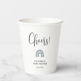 Rainbow Boy Baby Dusche Pappbecher