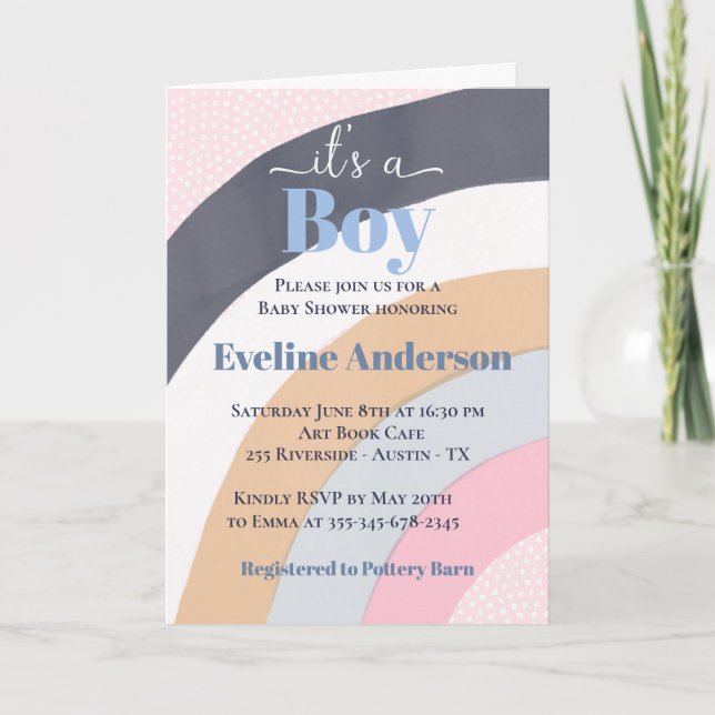 Rainbow Boy Feiertagskarte (Vorderseite)