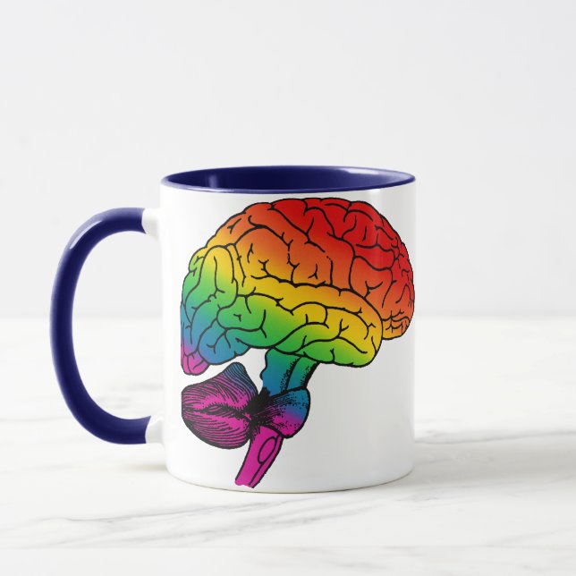 Rainbow Brain Tasse (Links)