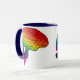 Rainbow Brain Tasse (Vorderseite Links)