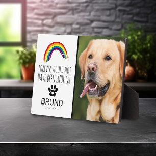 Rainbow Bridge   Andenken an das Haustier Fotoplatte
