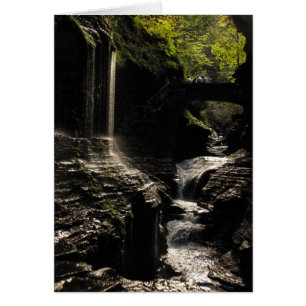 Rainbow Bridge auf Watkins Glen Blank Card