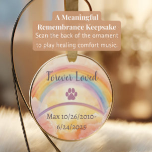 Rainbow Bridge Erinnerungsanhänger für verstorbene Keramik Ornament