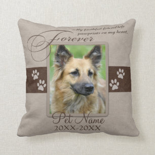 Rainbow Bridge Forever Loved Pet Beileid Custom Kissen