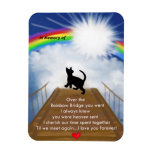 Rainbow Bridge für Cats Magnet