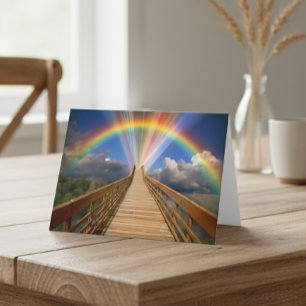 Rainbow Bridge Haustier Gedenken Verlust Katze Hun Karte