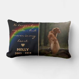 Rainbow Bridge im Gedenken an das Gedenken an Hund Lendenkissen