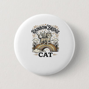 Rainbow Bridge Katze Katze Gedenk Rainbow Bridge V Button