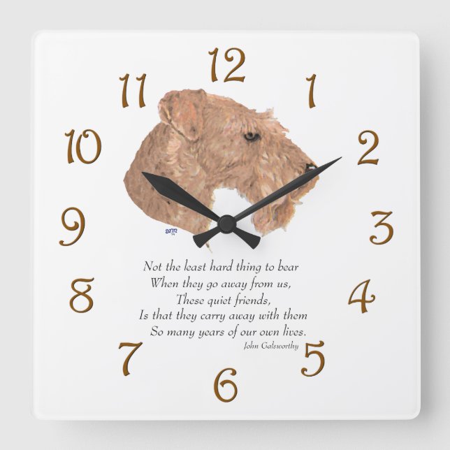Rainbow Bridge Keepsake Quadratische Wanduhr (Vorderseite)