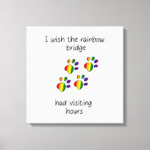 Rainbow Bridge Light Stretched Canvas Print