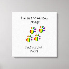 Rainbow Bridge Light Stretched Canvas Print Leinwanddruck