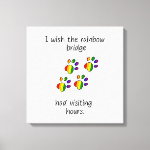 Rainbow Bridge Light Stretched Canvas Print Leinwanddruck
