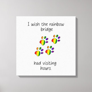 Rainbow Bridge Light Stretched Canvas Print Leinwanddruck