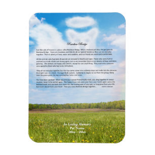 Rainbow Bridge MAL Chien Sympathy Magnet