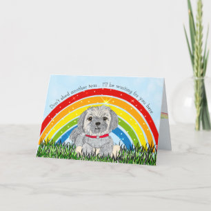 Rainbow Bridge Pet Loss Beileid Karte