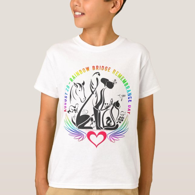 Rainbow Bridge Remembrance - Kids T - Shirt (Vorderseite)