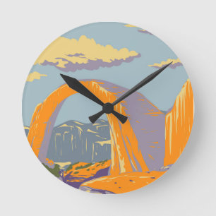 Rainbow Bridge Runde Wanduhr