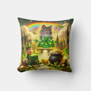 Rainbow Bridge Sable Collie am St. Patrick's Day Kissen