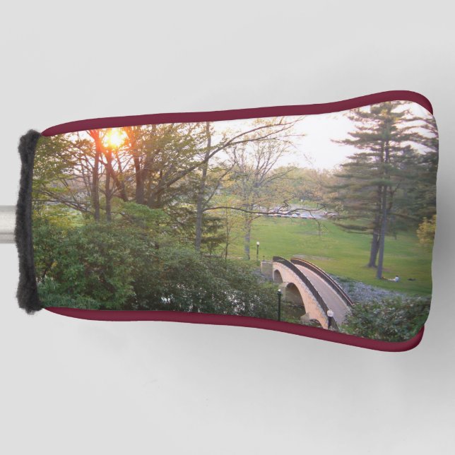 Rainbow Bridge Sunset an der Grove City Uni Golf Headcover (Vorderseite)