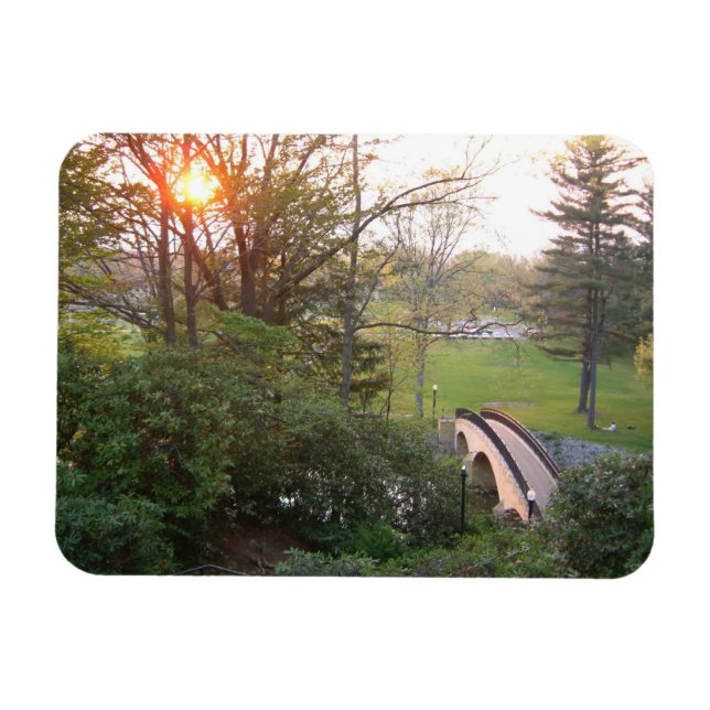 Rainbow Bridge Sunset an der Grove City Uni Magnet (Horizontal)