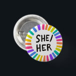 Rainbow Bright Circle Rings Button<br><div class="desc">Dekorieren Sie Ihr Outfit mit diesem coolen Kunstknopf. Sie können ihn anpassen und auch Text hinzufügen. Karo in meinem Shop für viel mehr Farben und Muster! Lass mir Bescheid,  wenn du auch etwas Gewohntes willst.</div>
