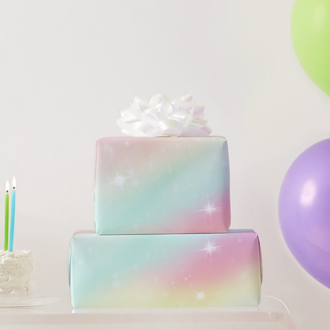 Rainbow Bright Geschenkpapier (Partygeschenke)
