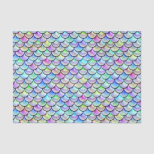 Rainbow Bubble Mermaid Scales Seidenpapier