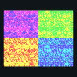 Rainbow-Bubble-Packung Pop Art Fotodruck<br><div class="desc">Pop Art Bubble Wrapper Muster in Regenbogenfarben</div>
