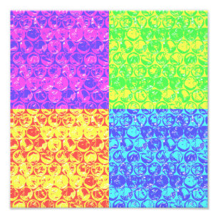 Rainbow-Bubble-Packung Pop Art Fotodruck