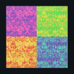 Rainbow-Bubble-Packung Pop Art Holzwanddeko<br><div class="desc">Pop Art Bubble Wrapper Muster in Regenbogenfarben</div>