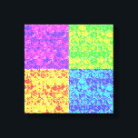 Rainbow-Bubble-Packung Pop Art Leinwanddruck<br><div class="desc">Pop Art Bubble Wrapper Muster in Regenbogenfarben</div>