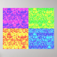 Rainbow-Bubble-Packung Pop Art