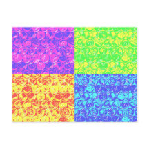 Rainbow-Bubble-Packung Pop Art