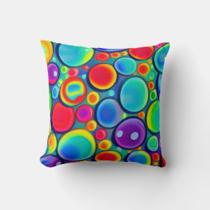 Rainbow Bubbles Kissen