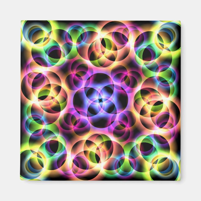 Rainbow Bubbles Magnet (Vorne)