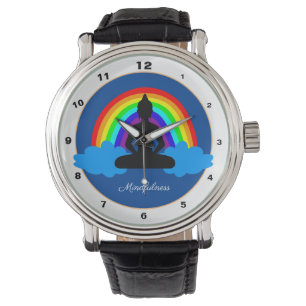 Rainbow Buddha & Mindfulness Yoga / Meditation Wat Armbanduhr