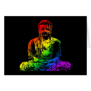 Rainbow Buddha Statue